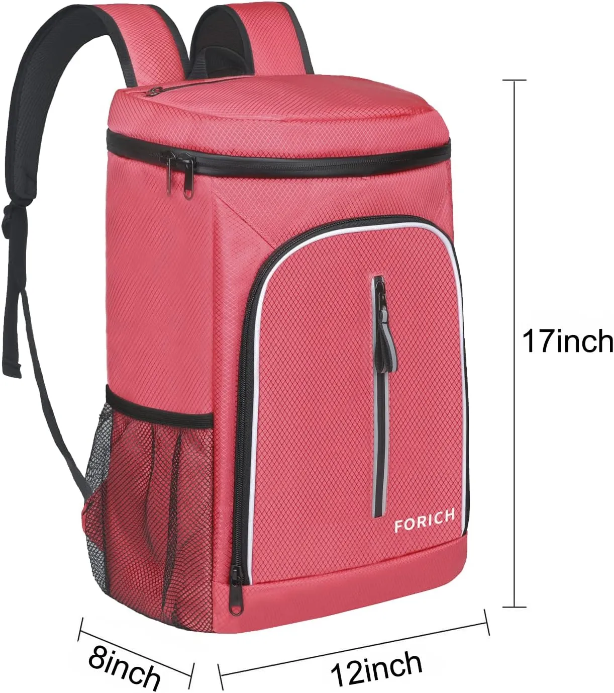 FORICH Soft Cooler Backpack Insulated Waterproof Backpack Cooler Bag Leak Proof Portable Small Cooler Backpacks to Work Lunch Travel Beach Camping Hiking Picnic Fishing Beer for Men Women