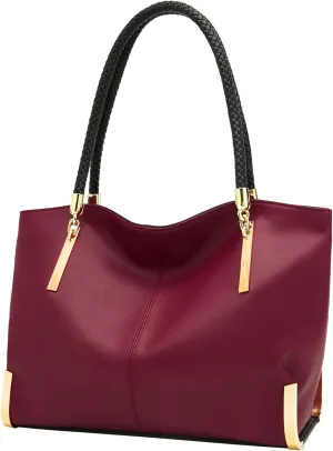 FOXLOVER Large Capacity Tote Handbags for Women, Women's Top-handle Bags Fashion Shoulder Bags Purses Minimalist design