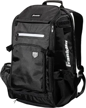 Franklin Sports Baseball   Softball Backpacks - MLB   USA Softball Equipment Bags for Baseball   Fastpitch Softball - Youth   Adult Batpacks for Bats, Gloves, Helmets, Cleats   More - Multiple Colors