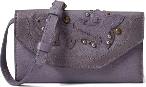 Frye Montana Wallet Crossbody Lavender One Size