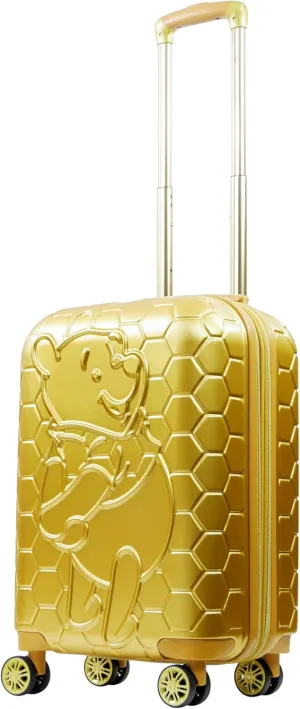 FUL Disney Winnie The Pooh 22 Inch Carry On Luggage, Hardshell Suitcase with Spinner Wheels, Blush