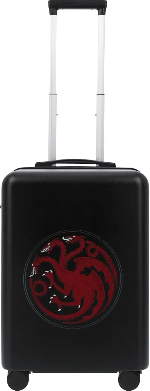 FUL Game of Thrones 22.5 Inch Carry On Luggage, Hardshell Rolling Suitcase with Spinner Wheels, Black