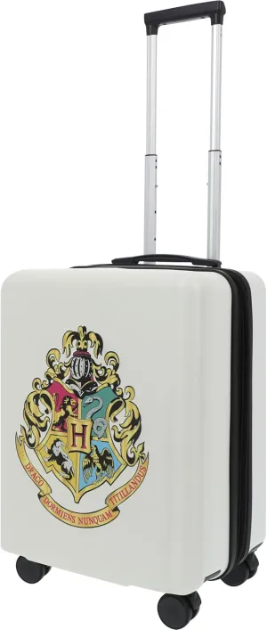 FUL Harry Potter 22.5 Inch Carry On Luggage, Hardshell Rolling Suitcase with Spinner Wheels, White