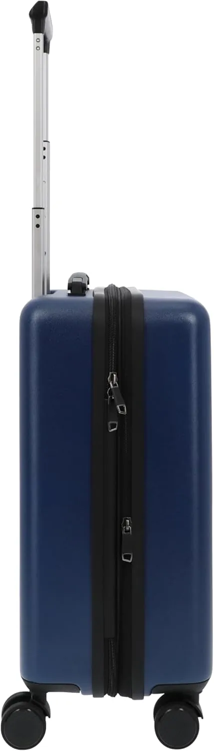 FUL The Powerpuff Girls 22.5 Inch Carry On Luggage, Hardshell Rolling Suitcase with Spinner Wheels, Blue