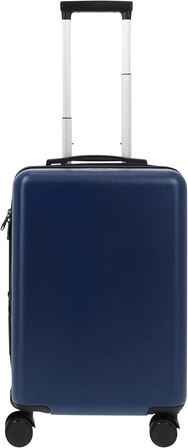 FUL The Powerpuff Girls 22.5 Inch Carry On Luggage, Hardshell Rolling Suitcase with Spinner Wheels, Blue
