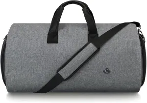 Garment Duffle Bags For Travel, Convertible Carry On Garment Bag With Shoulder Strap, Shoes Compartment Carry on Mens Garment Bag For Suits, 2 in 1 Suit Bags For Men Travel