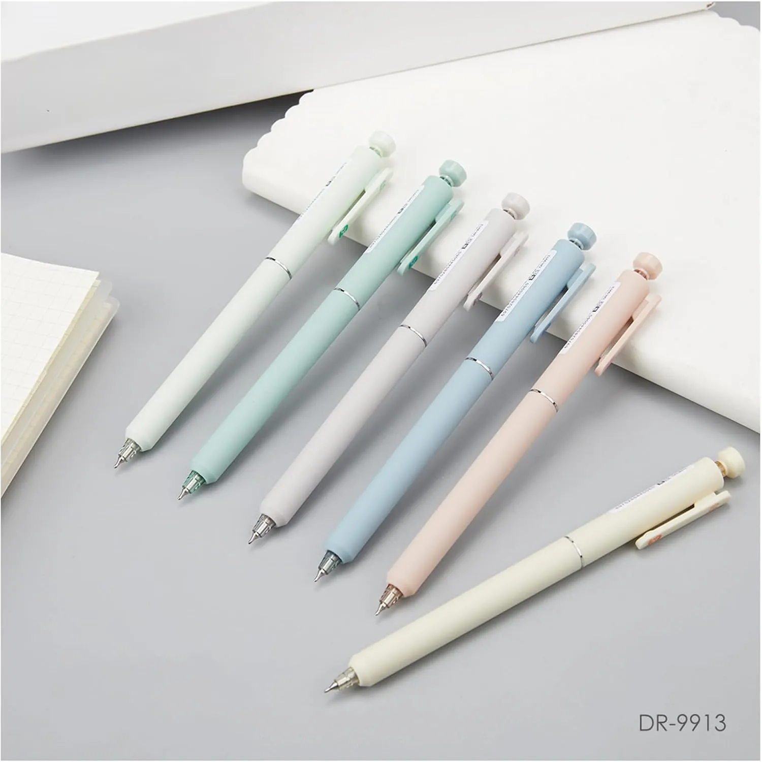 Gel Pens, 12 Pcs 0.5mm Fine Point Retractable Pens, Quick Dry No Smudge Black Ink, Premium Smooth Writing for Note Taking & Bullet Journaling, Office School Supplies, Gifts for Women & Students​