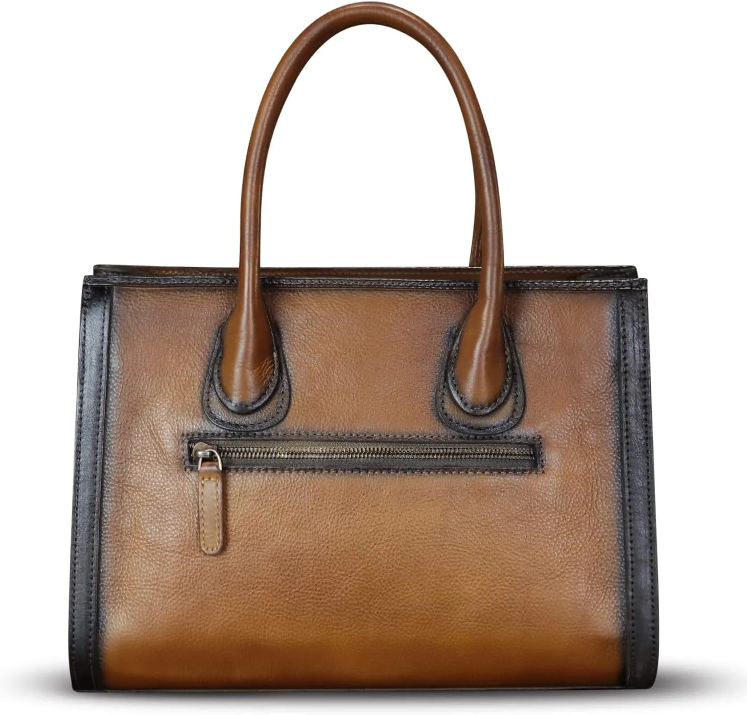 Genuine Leather Satchel for Women Embossed Handbag Top Handle Handbags Handmade Crossbody Tote Bag Purse