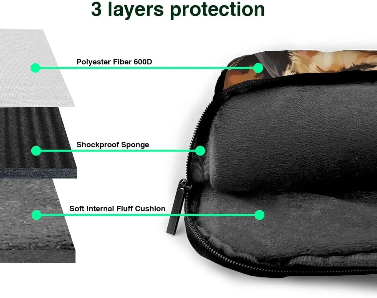 German Shepherd Laptop Tote Bag Travel Business Computer Bag Work Bag for Men Women
