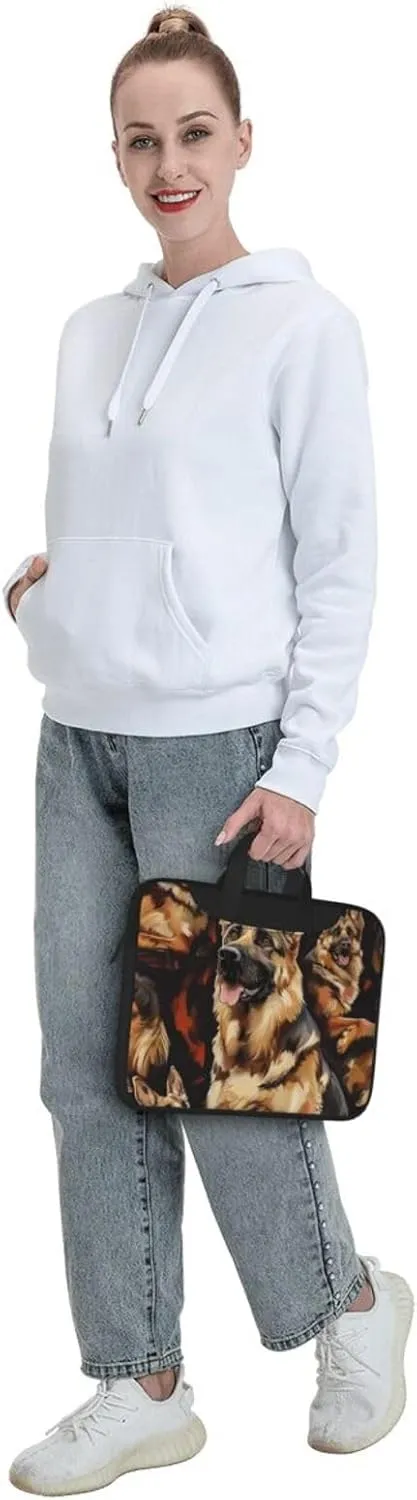 German Shepherd Laptop Tote Bag Travel Business Computer Bag Work Bag for Men Women