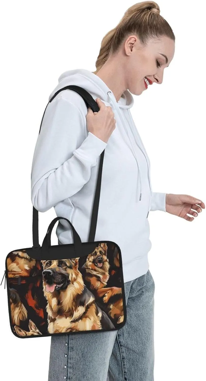 German Shepherd Laptop Tote Bag Travel Business Computer Bag Work Bag for Men Women