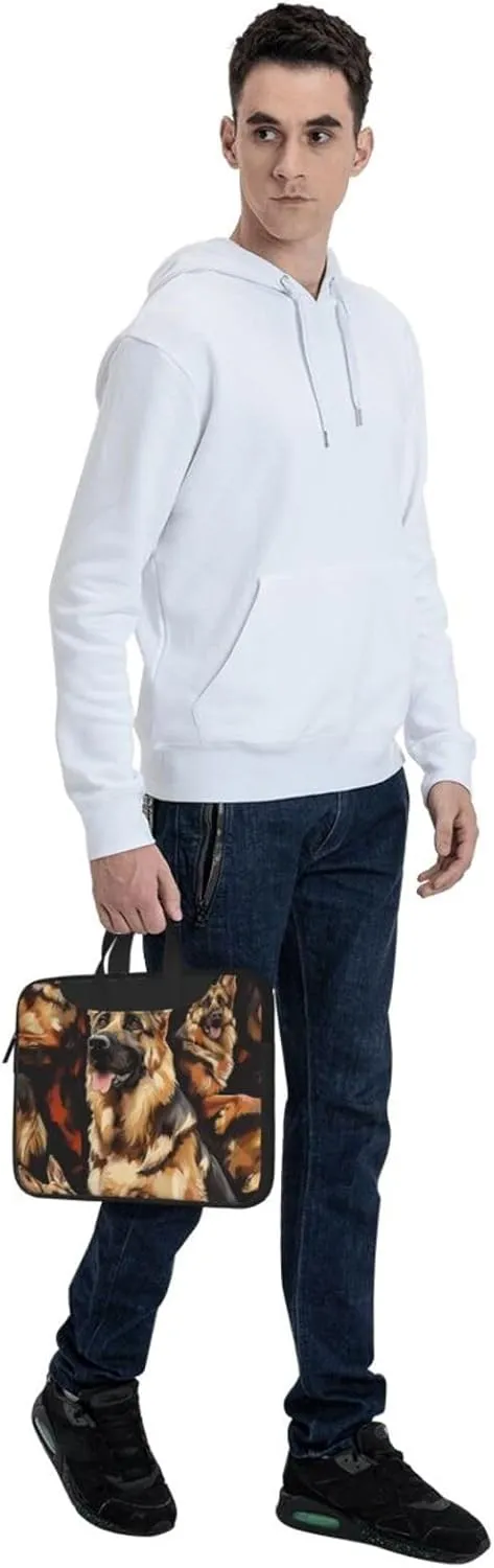 German Shepherd Laptop Tote Bag Travel Business Computer Bag Work Bag for Men Women