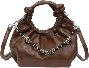 GGOOB Squeeze Top Handle Bags Designer Handbag Small Tote Bag Crossbody Purses Women 2025 Trendy