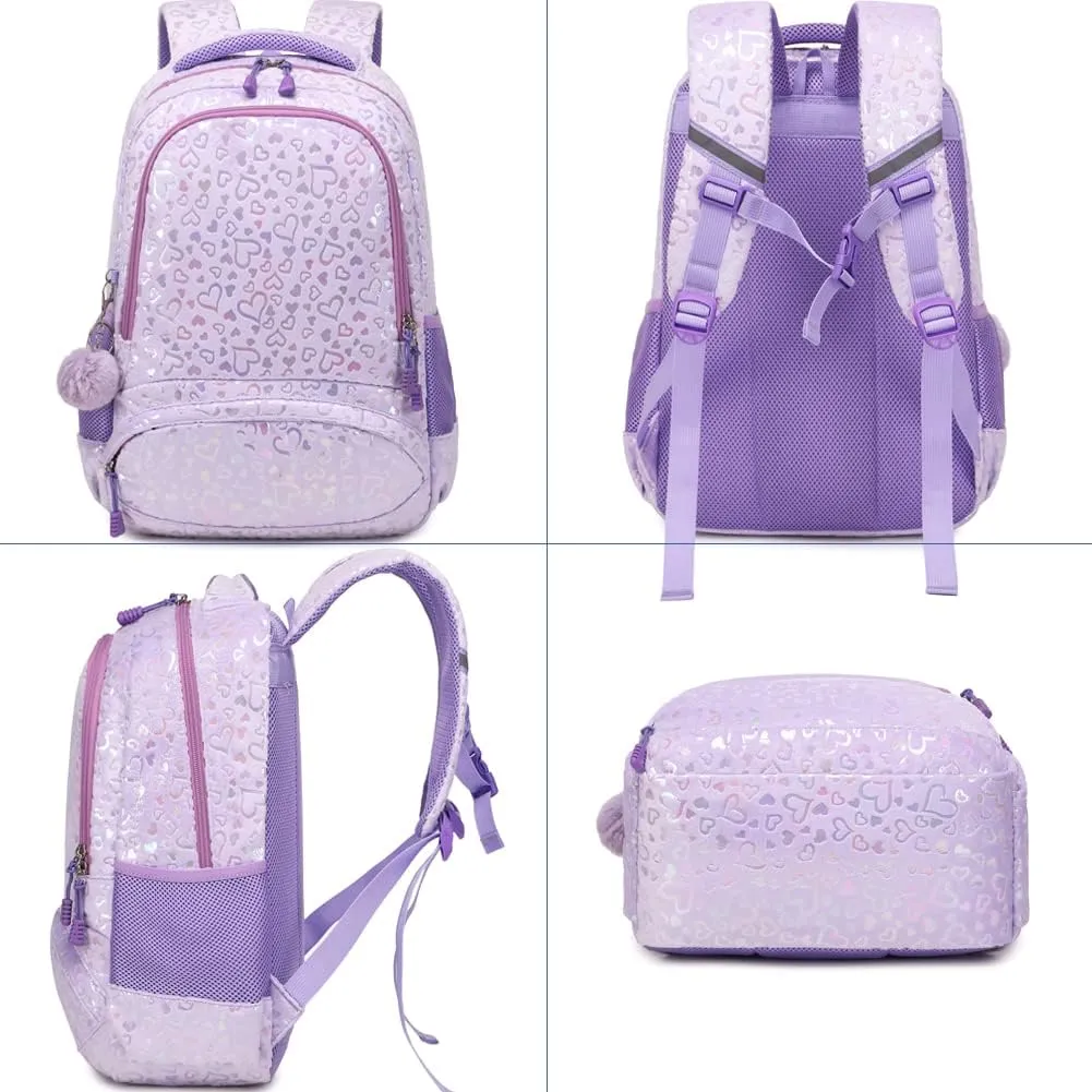 Girls Backpack for Elementary Kids School Bookbag Set Cute Unicorn Backpacks for Girls Water Resistant