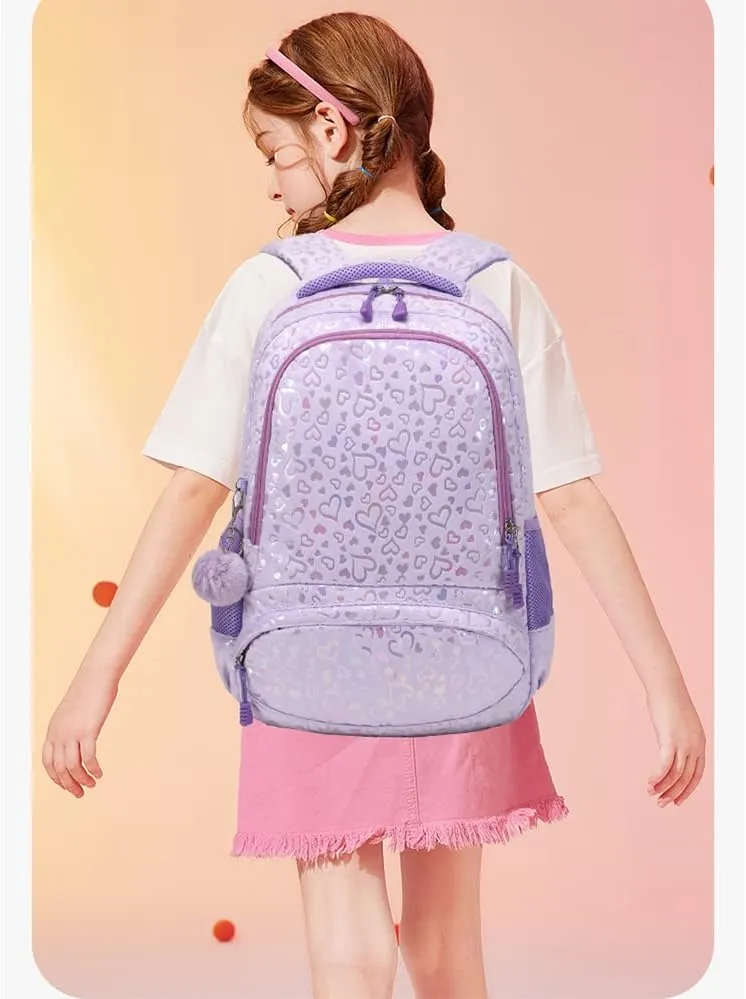 Girls Backpack for Elementary Kids School Bookbag Set Cute Unicorn Backpacks for Girls Water Resistant