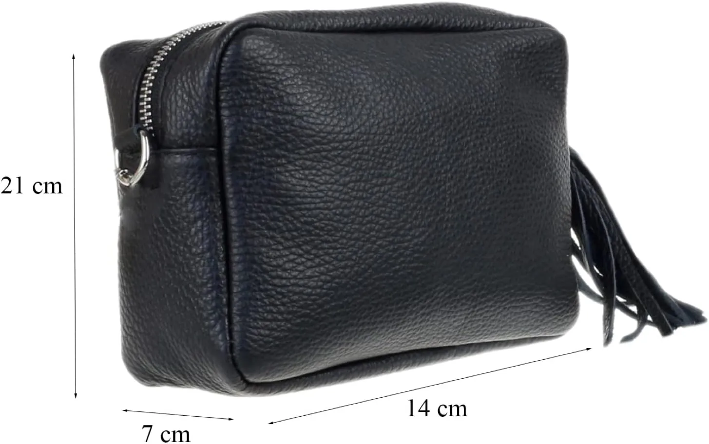 Girly HandBags Womens Tassel Plain Crossbody Bag