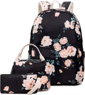 Goodking Teen Girls School Backpack Kids Bookbag Lightweight Travel Laptop Backpack Stylish Casual Daypack