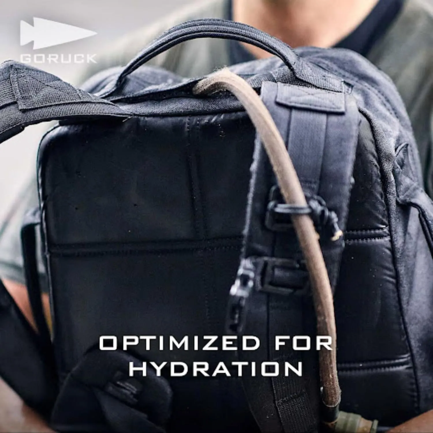 GORUCK Rucker 4.0 15L Black - Purpose Built Rucking Backpack, Military Weight Training Rucksack w/Ruck Plate Pocket and Extra Padded Straps