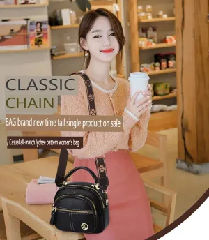 Gpmsign Bags, Gpmsign Crossbody Leather Bags, Multifunctional Compartment Adjustable Wide Shoulder Strap Leather Bag (Beige)