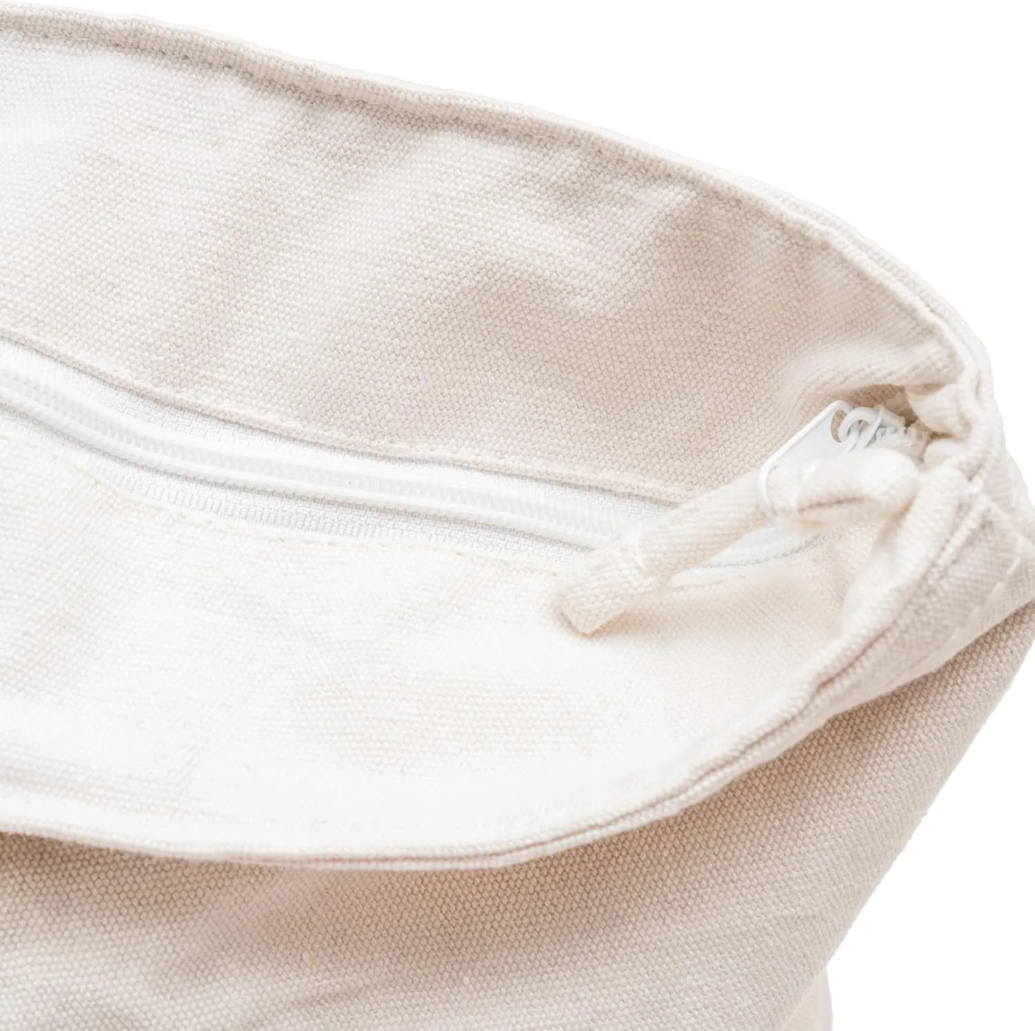 Gray Canvas Zippered Tote Bag - 22 Inches, Heavy-duty, Reusable, Washable, Foldable, and Multi-purpose 100% Cotton Canvas Tote Bag - Perfect for Beach, Library or Shopping (Gray)