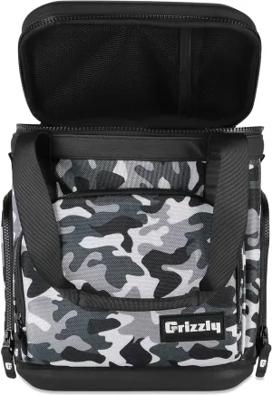 Grizzly Drifter 12 Lunchbox |12 qt Flip-Top Soft Top Cooler Bag | Ice Chest for Beach Boat Camping Car Fishing Golf Hiking Hunting Lunch Picnic | Lightweight Portable Insulated Waterproof