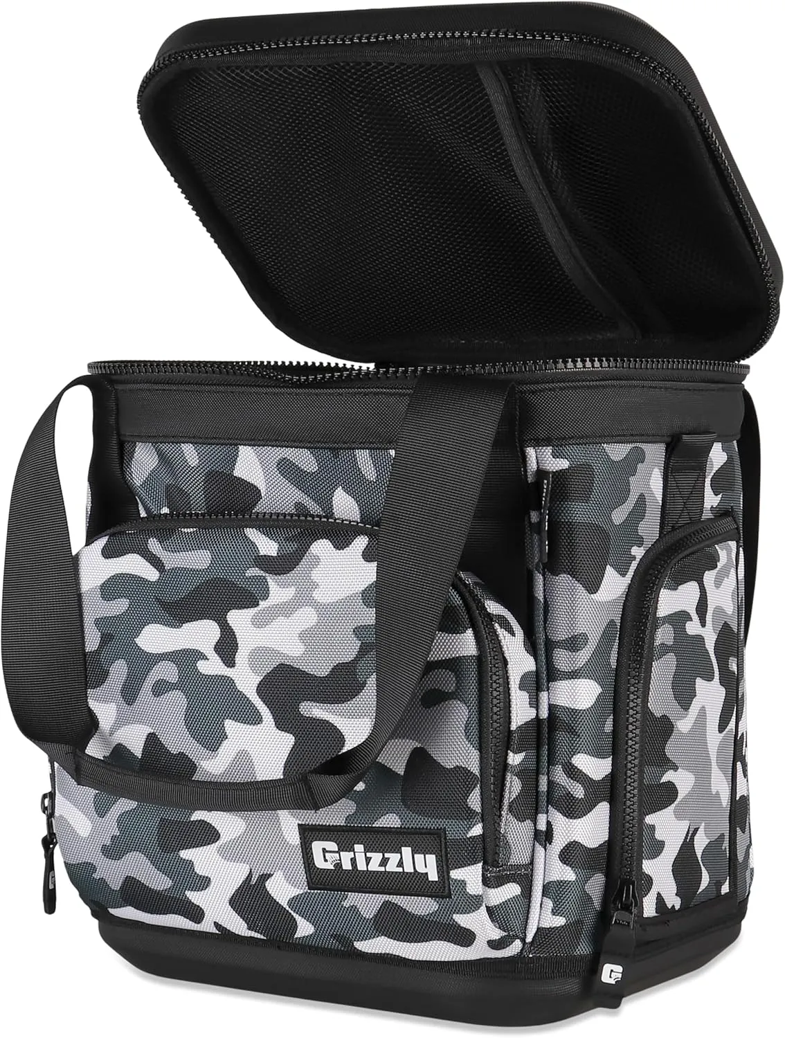Grizzly Drifter 12 Lunchbox |12 qt Flip-Top Soft Top Cooler Bag | Ice Chest for Beach Boat Camping Car Fishing Golf Hiking Hunting Lunch Picnic | Lightweight Portable Insulated Waterproof