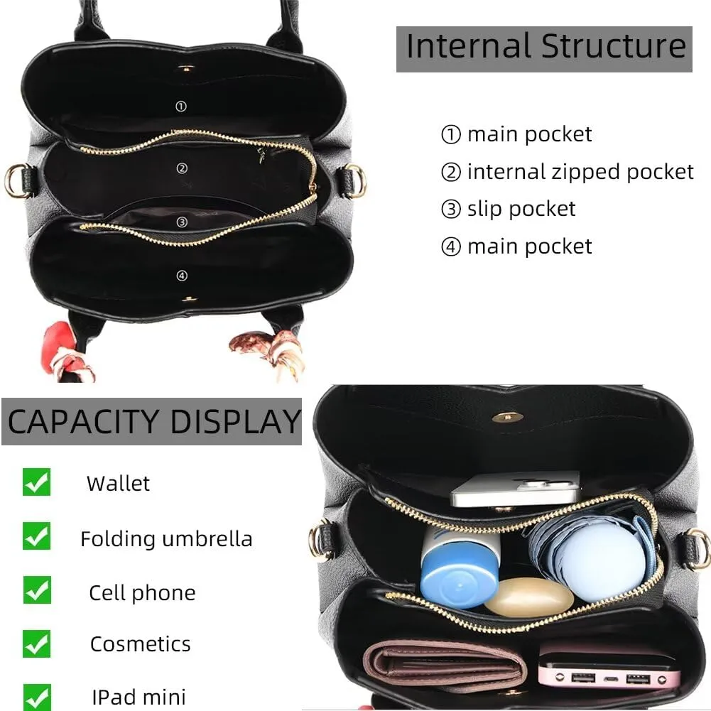 Handbag for Women Elegant Satchel Handbag Soft Leather Tote Bag Shoulder Handbag Crossbody Bag Designer Top Handle Bag