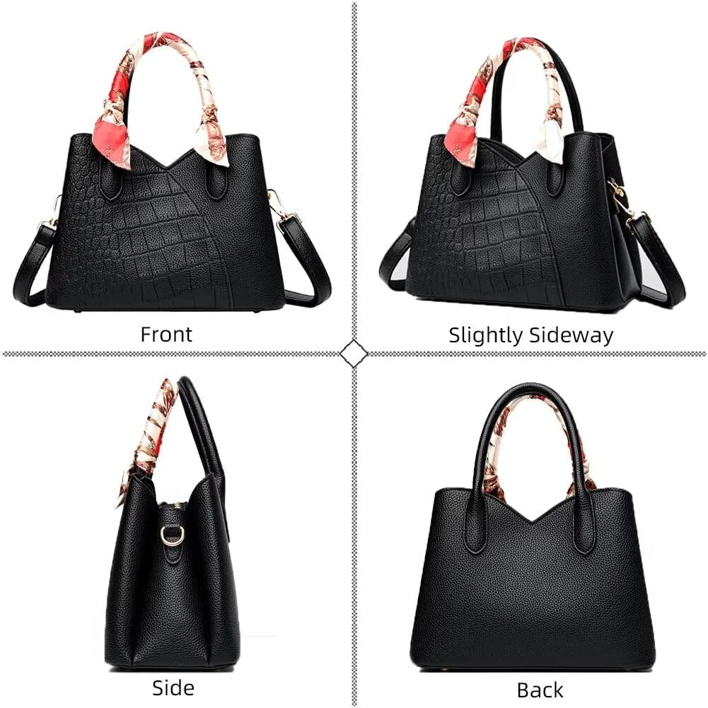 Handbag for Women Elegant Satchel Handbag Soft Leather Tote Bag Shoulder Handbag Crossbody Bag Designer Top Handle Bag