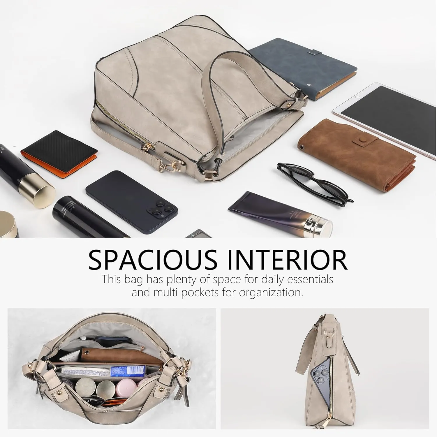 Handbags for Women Crossbody Bags Purses for Women Vegan Leather Shoulder Bag Hobo Bag for Travel Shopping