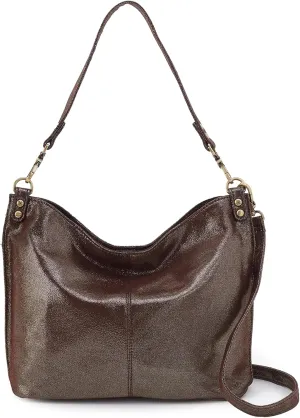 HOBO Pier Leather Shoulder Bag for Women, Convertible to Crossbody