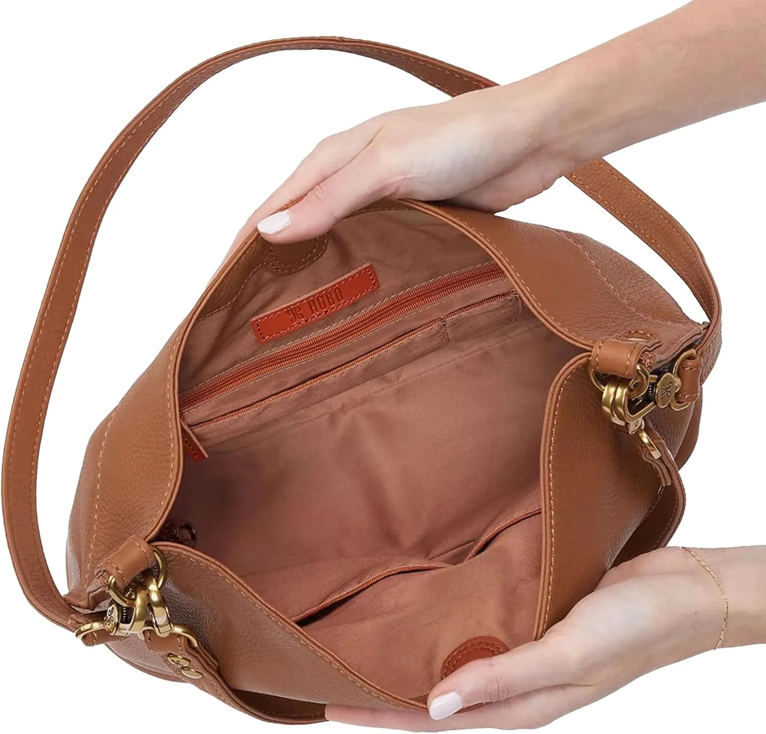 HOBO Pier Leather Shoulder Bag for Women, Convertible to Crossbody