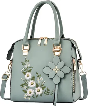 Hobo Shoulder Bag for Women - Lightweight Quilted Fabric Purse with Pockets Large Hobo Shoulder Bag