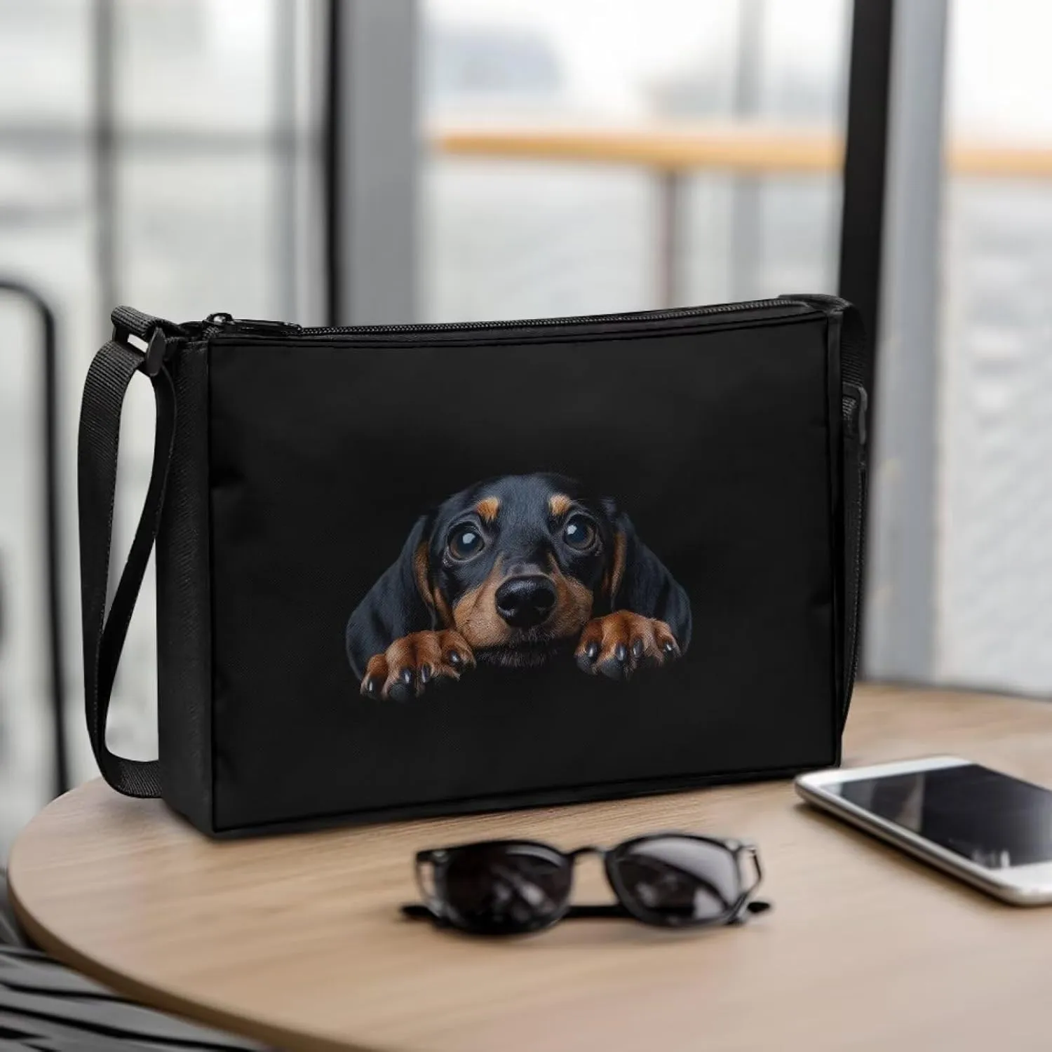 HUGS IDEA Crossbody Purse for Women Small Crossbody Bags Polyester Messenger Bag with Adjustable Shoulder Strap