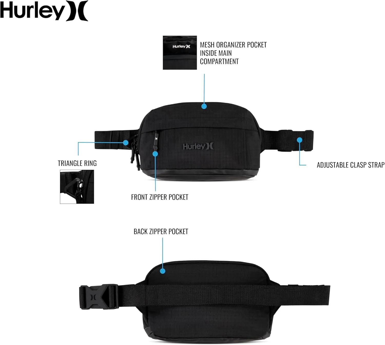 Hurley Men's Crossbody Bag