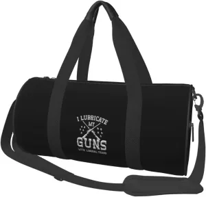I Lubricate My Guns With Liberal Tears Convertible Garment Bag with Shoulder Strap, Carry on Garment Duffel Bag for Men Women - Rolling Foldable for Travel Luggage Bags (Black)
