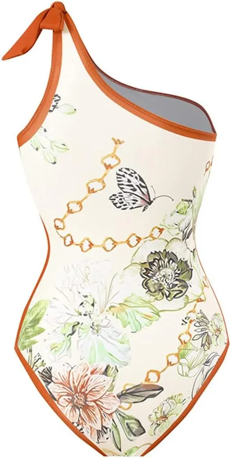 IBTOM CASTLE Women One Piece Swimsuit with Long Cover up Wrap Skirt Two Piece Bathing Suit Retro Monokini Summer Beach Outfit