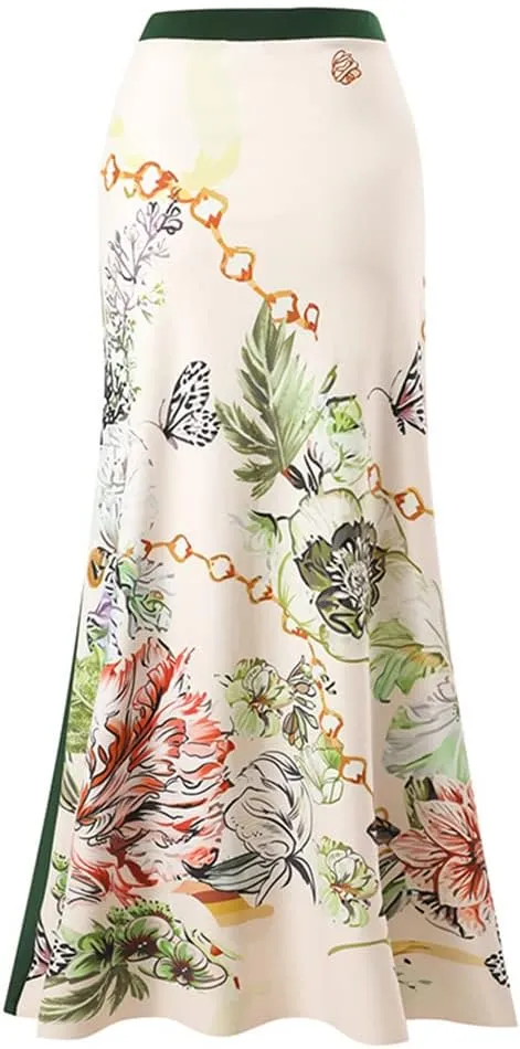 IDOPIP Women's One Piece Swimsuit with Beach Cover up Wrap Skirt Sarong Retro Floral Print Bikini Set Two Piece Bathing Suit