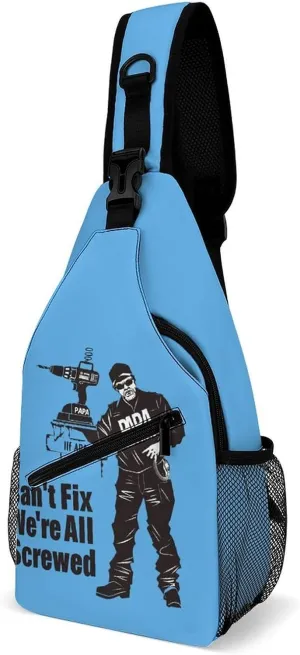 If PAPA Can't Fix It We're All Screwed Sling Bags Travel Crossbody Shoulder Backpack Casual Daypack with Strap for Men Women