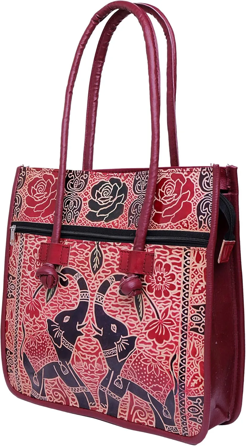 Indian Handmade Leather Ethnic Vintage Tribal Shoulder Bag Purse