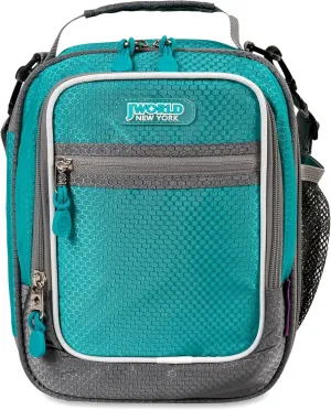 J World New Cara Insulated Lunch Bag – Nylon Lunch Box for Kids and Adults for School and Office, Mint