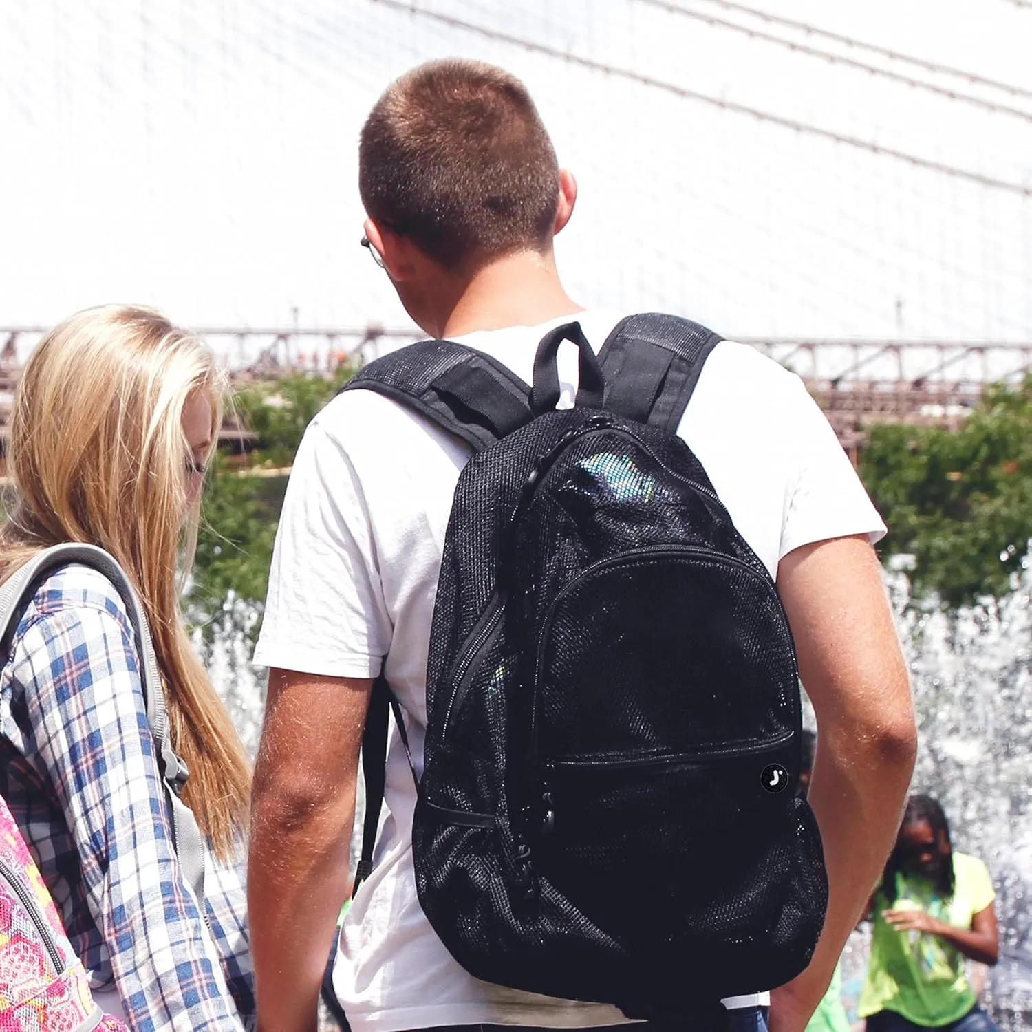 J World New York Mesh Backpack