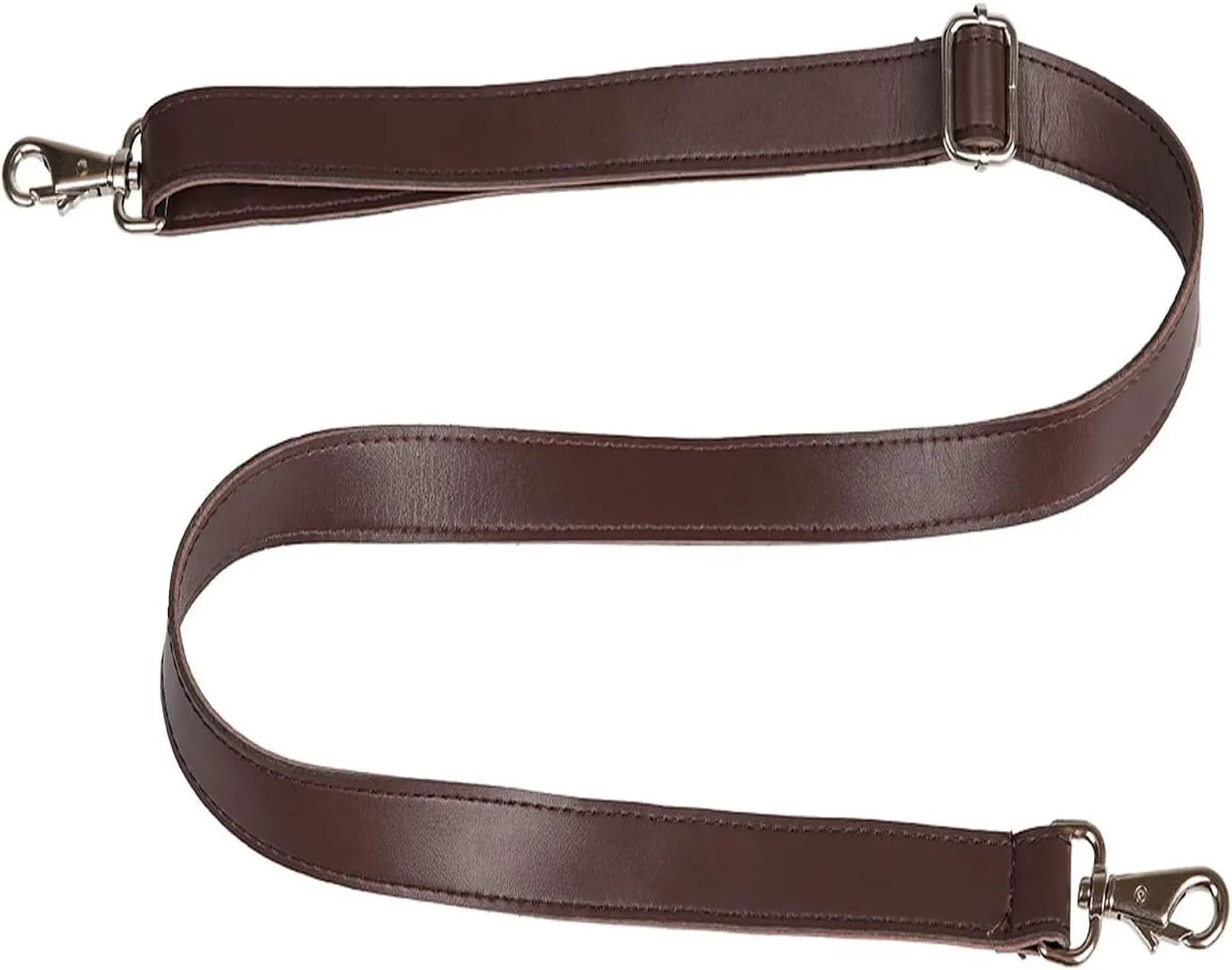 JAKAGO PU Leather Shoulder Strap Replacement Adjustable Messenger Bag Strap for Shoulder Bag Crossbody Bag Briefcase Satchel DIY Purse Making (Brown)