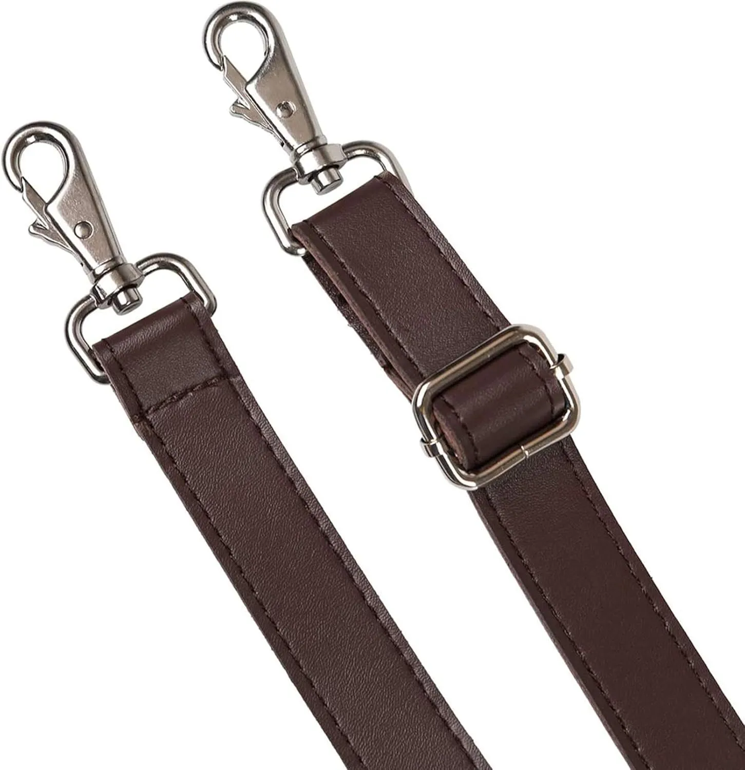 JAKAGO PU Leather Shoulder Strap Replacement Adjustable Messenger Bag Strap for Shoulder Bag Crossbody Bag Briefcase Satchel DIY Purse Making (Brown)