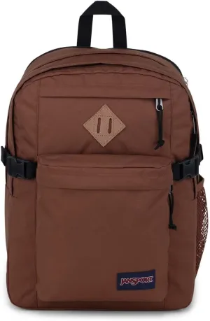 JanSport Main Campus Backpack - Travel or Work backpack w 15-Inch Laptop Sleeve and Dual Water Bottle Pockets, Basic Brown