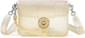 Jelly Tabby Bag - Clear Crossbody Bag for Women with Chain Vintage-Inspired Convertible Wristlet and Shoulder Bag