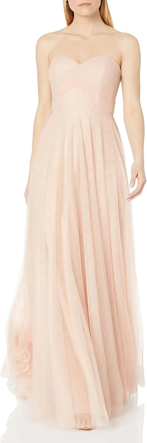 Jenny Yoo Women's Julia Sweetheart Tulle Convertible Long Gown