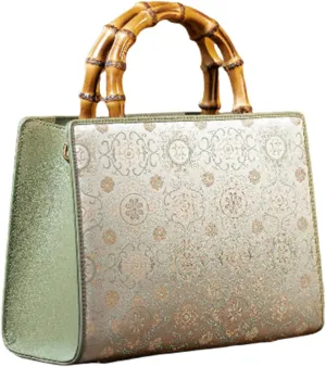 Jinfeng Bamboo Xiangyun Yarn Bag Woven Handbag New Chinese Style National Style High-end Women's Bag Oil Silk Single Shoulder Crossbody Bag