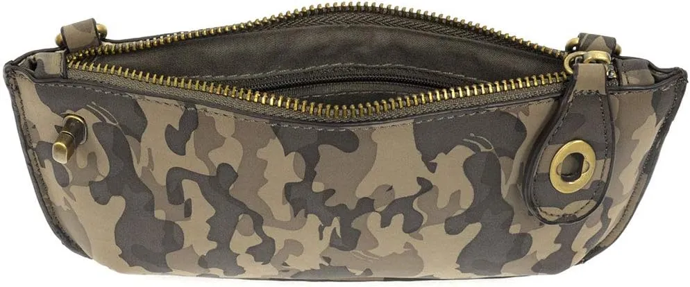 Joy Susan Crossbody Wristlet Clutch: Camo Print