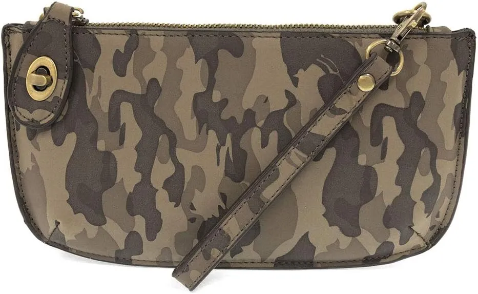 Joy Susan Crossbody Wristlet Clutch: Camo Print