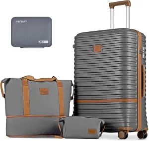 Joyway 28 Inch Luggage with Spinner Wheels, Lightweight Hard Shell Large suitcase, 3 Piece Luggage Sets with TSA Lock